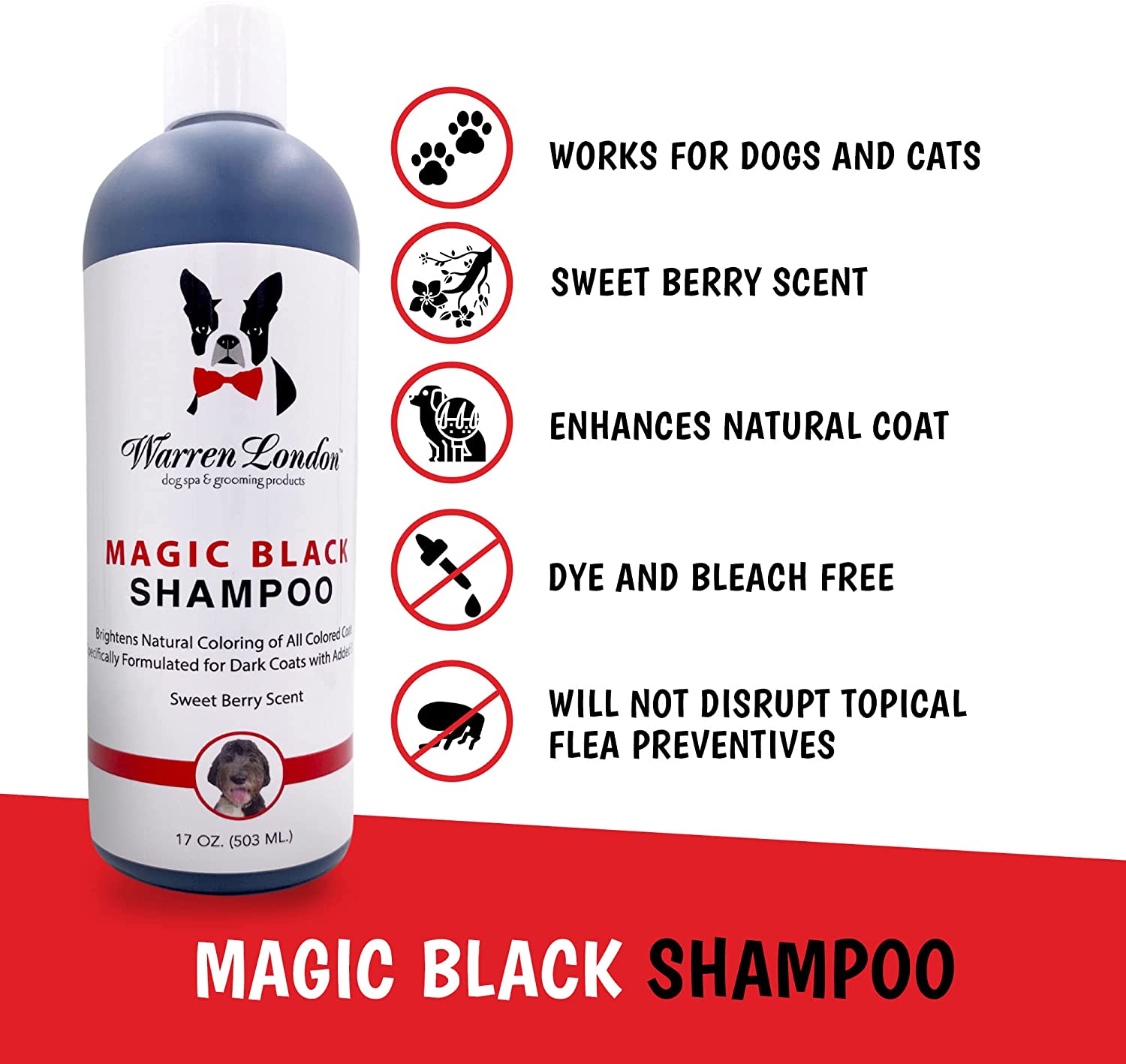 Magic Black Brightening Dog Shampoo