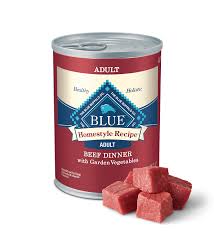 Latas húmedas para perros con carne casera para adultos Blue Buffalo de 12,5 oz con verduras de la huerta