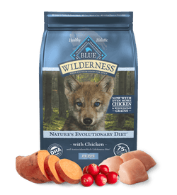 Pollo para cachorros Blue Buffalo Wilderness de 13 lb con alimento seco para perros con cereales saludables