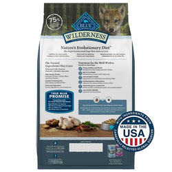 Pollo para cachorros Blue Buffalo Wilderness de 13 lb con alimento seco para perros con cereales saludables