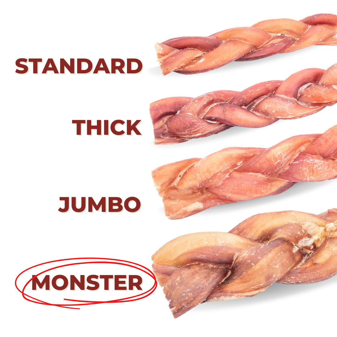 6 Inch Monster Braided Bully Stick