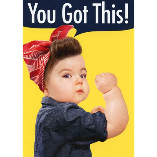 Avanti Baby Girl Bicep Greeting Card