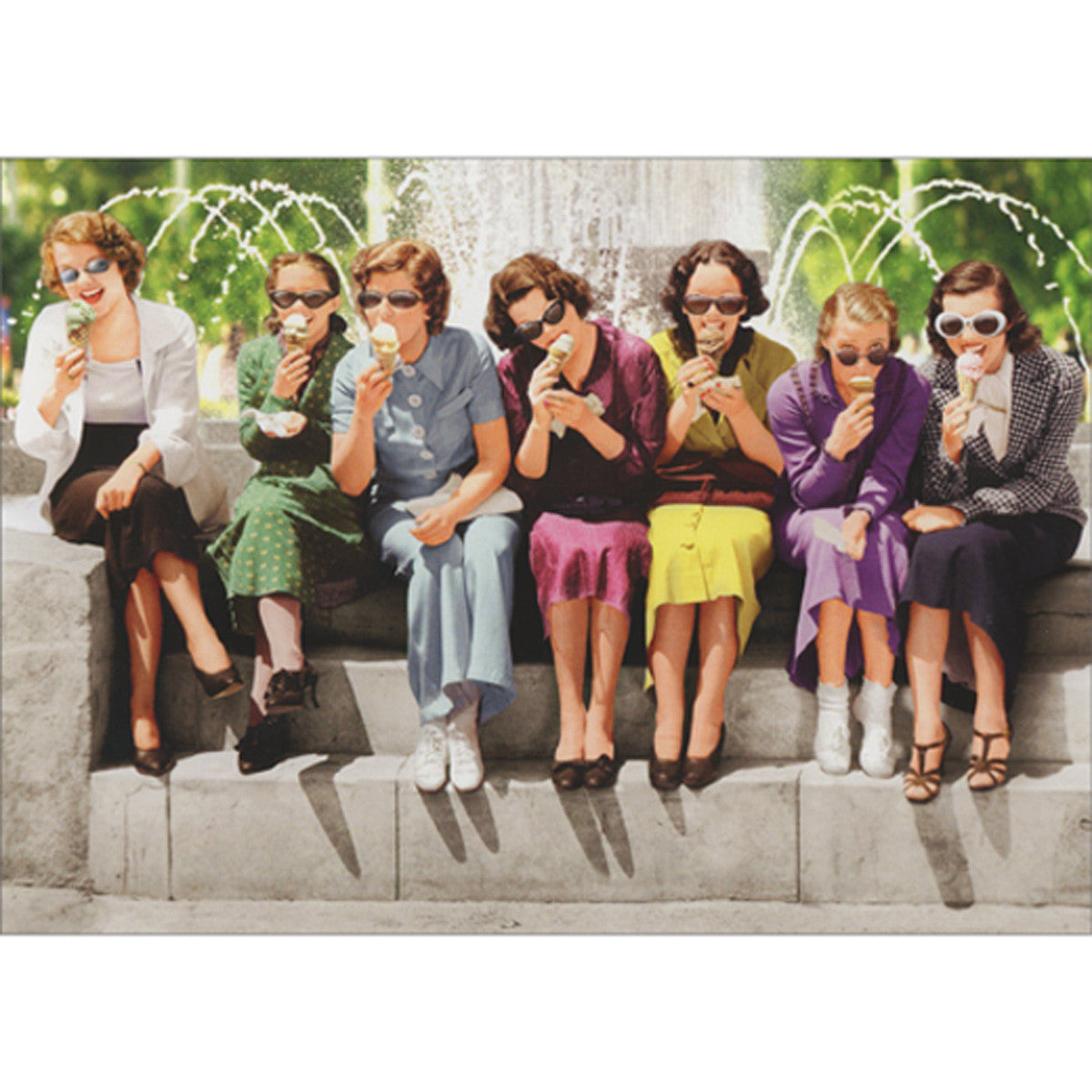 Avanti Women Eating Ice Cream Greeting Card