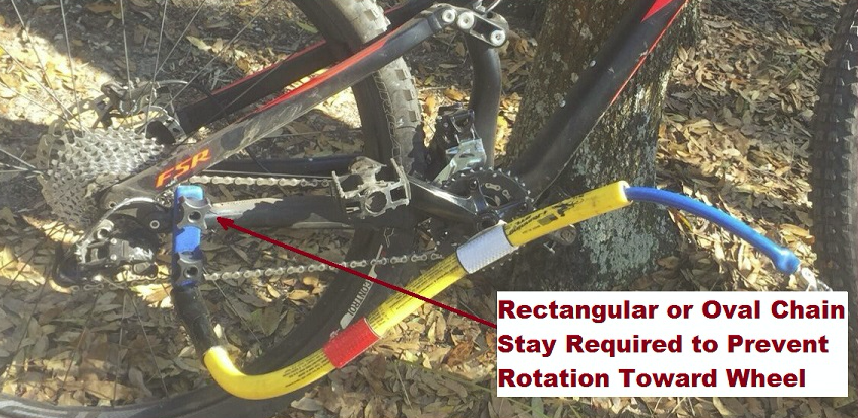 Chain-Stay Clamp for Right or Left Side Attachment