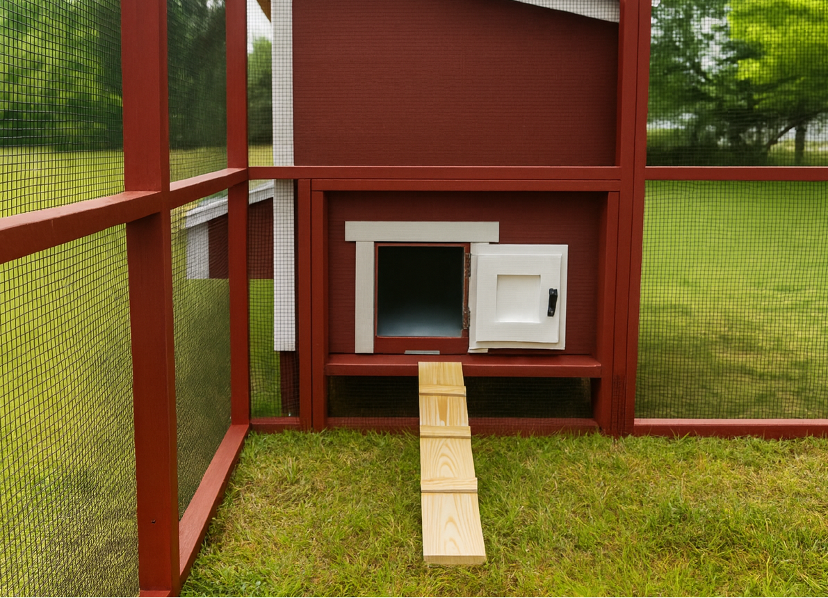 Wooden 16 Ft. Chicken Run (8’W X 16’L X 6’3”H)