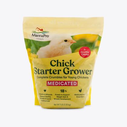 Migajas medicadas Chick Starter de 5 libras