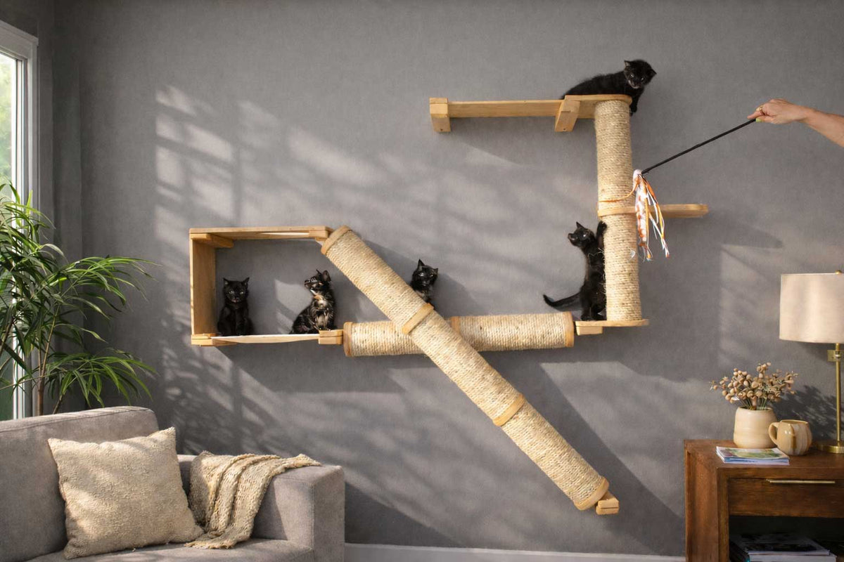 The Crossroads - Cat Wall Scratcher - Tree with Ramp