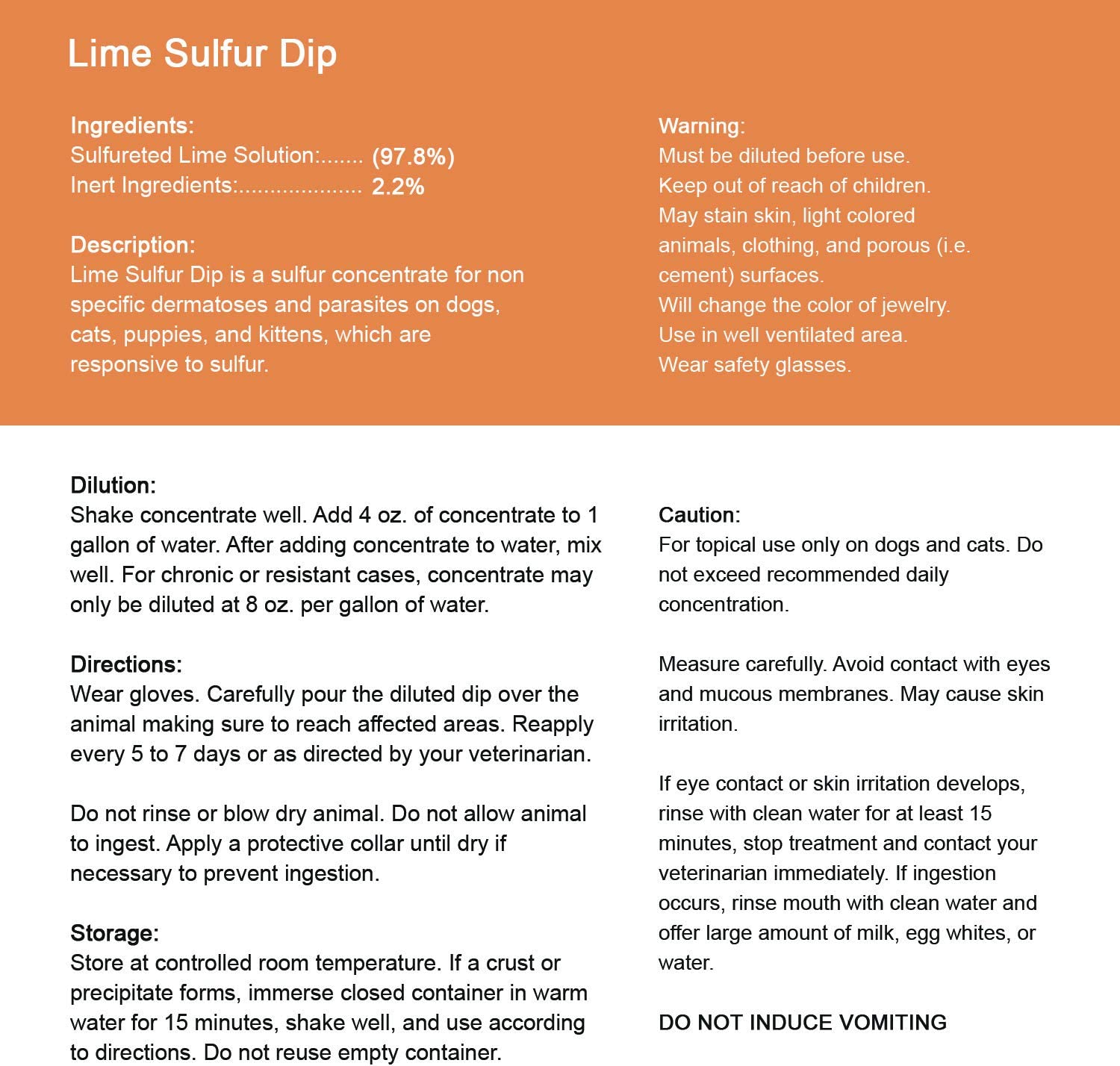 Lime Sulfur Dip