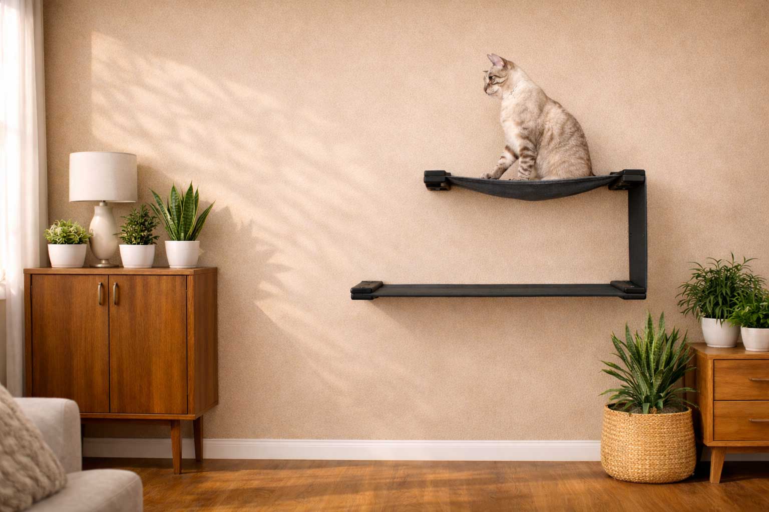 The Double Decker - Cat Hanging Bed Set