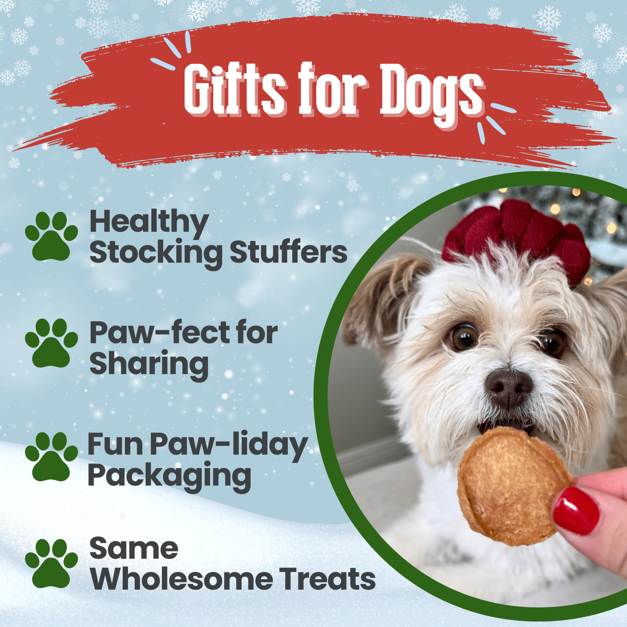 Holiday Chips for Dogs - Turkey 4oz Combo