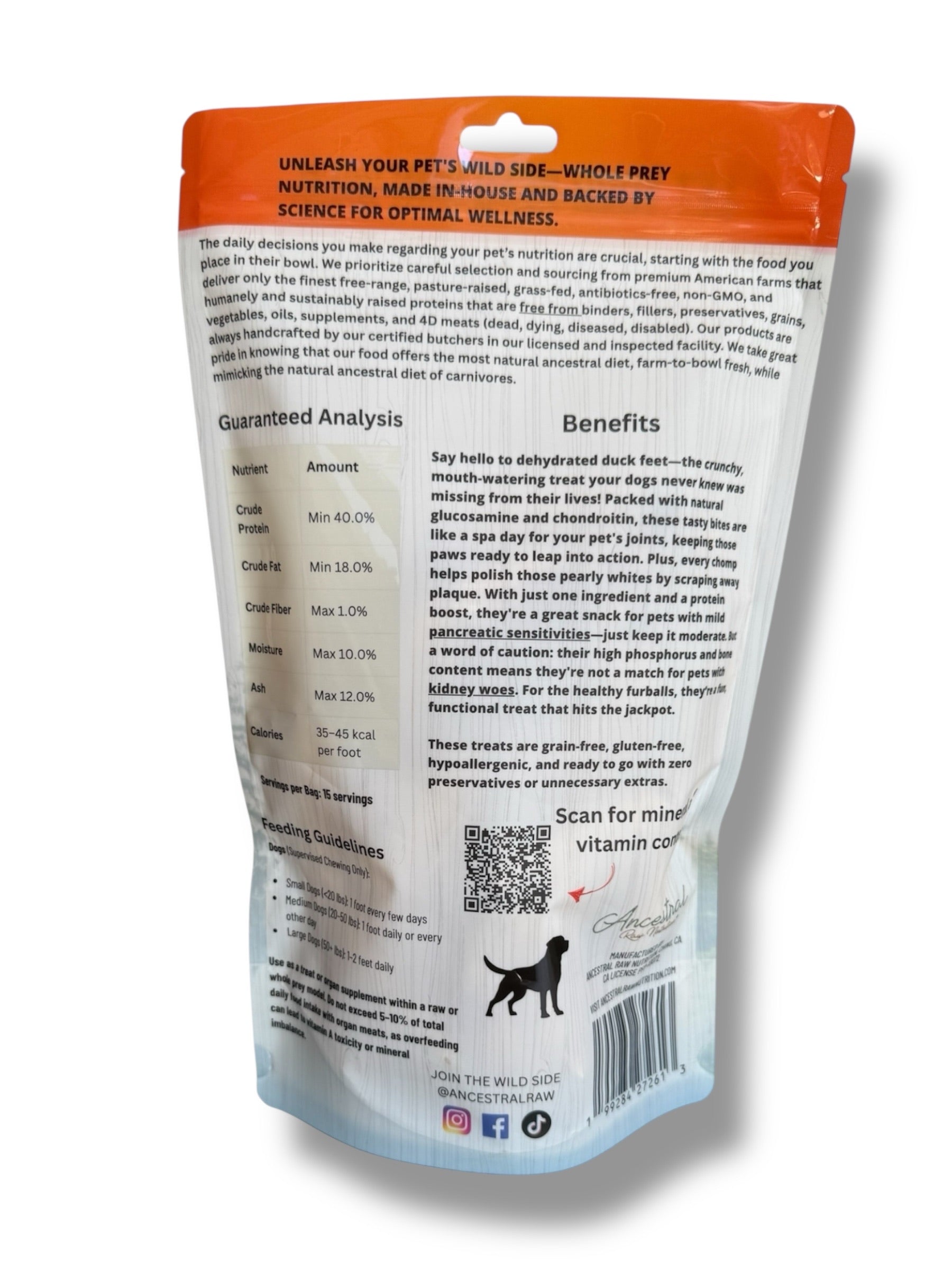 Dehydrated Duck Feet