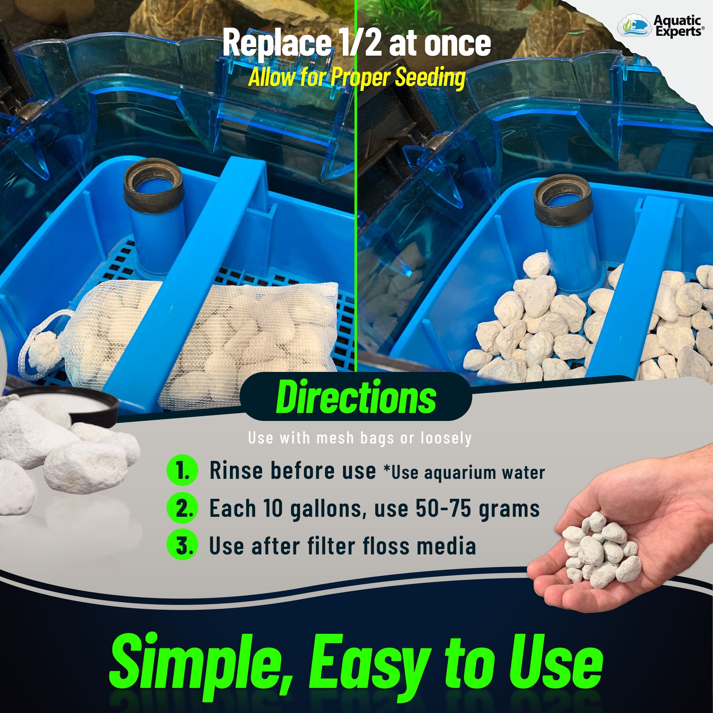 BioLodge Aquarium Bio Media - Ideal Bio Media for Canister Filters and Aquarium Filtration