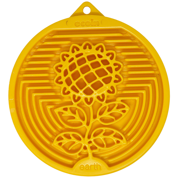 Earth eCoin Nylon Lick Mat for Dogs | USA Made Enrichment Toy | SodaPup