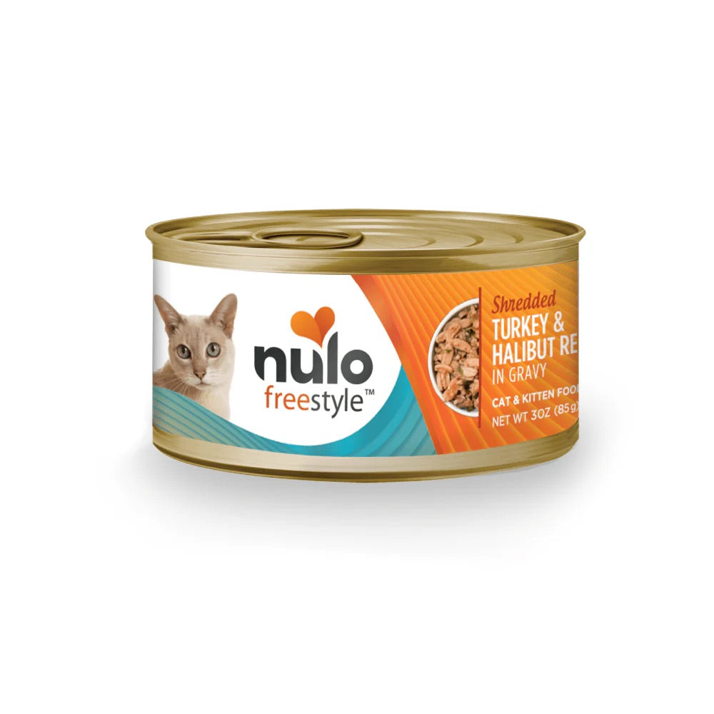 Nulo Shredded Turkey & Halibut Grain Free Cat Food (3oz)