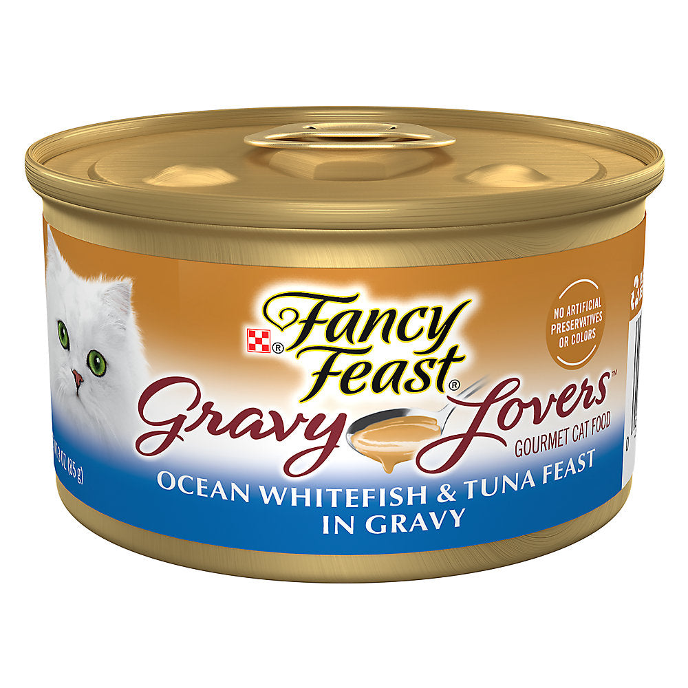 Fancy Feast Gravy Lovers Ocean Whitefish & Tuna Wet Cat Food (3oz)