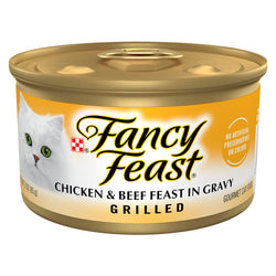 Fancy Feast Grilled Chicken & Beef Wet Cat Food (3oz)