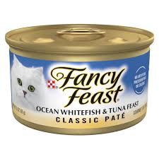 Comida húmeda para gatos Fancy Feast Oceanfish y paté de atún de 3 oz