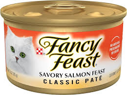 Comida húmeda para gatos con paté de salmón Fancy Feast de 3 oz