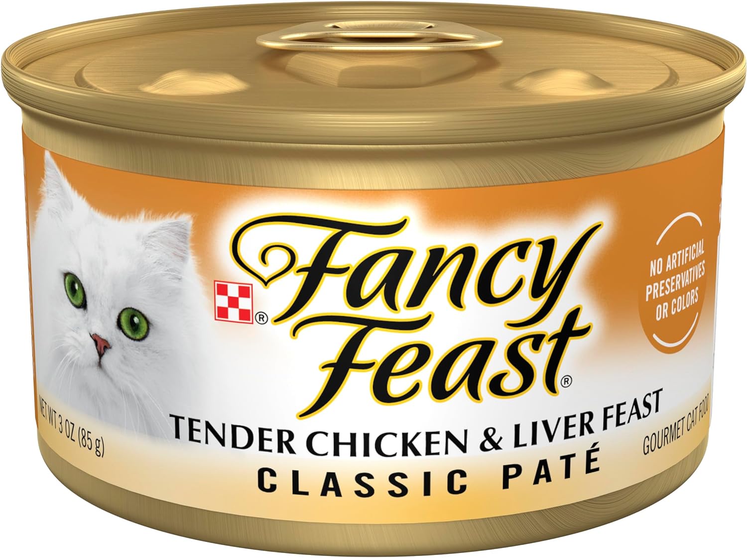 Fancy Feast Chicken & Liver Pate  Wet Cat Food (3oz)