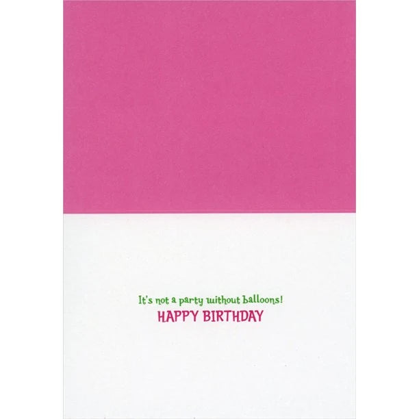 Avanti Three (3) Dogs With Pink Balloons Greeting Card