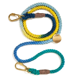 Found My Animal Azure Cotton Rope Dog Leash, Adjustable