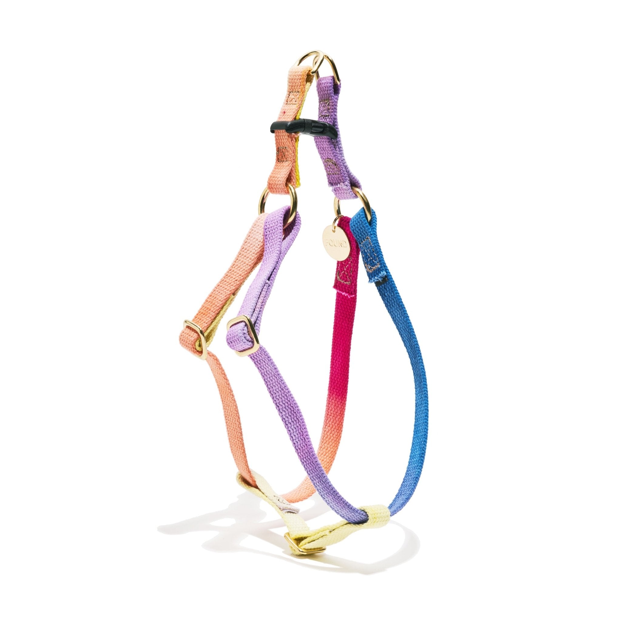 Found My Animal Light Prismatic Cotton Dog & Cat Harness – Adjustable, Durable & Stylish