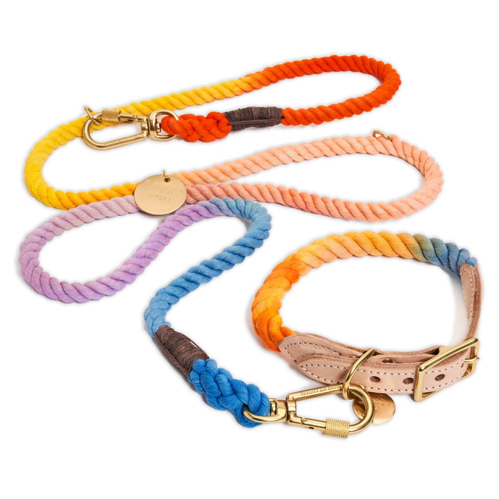 Soleil Cotton Rope Dog Leash by Found My Animal | Adjustable & Handcrafted