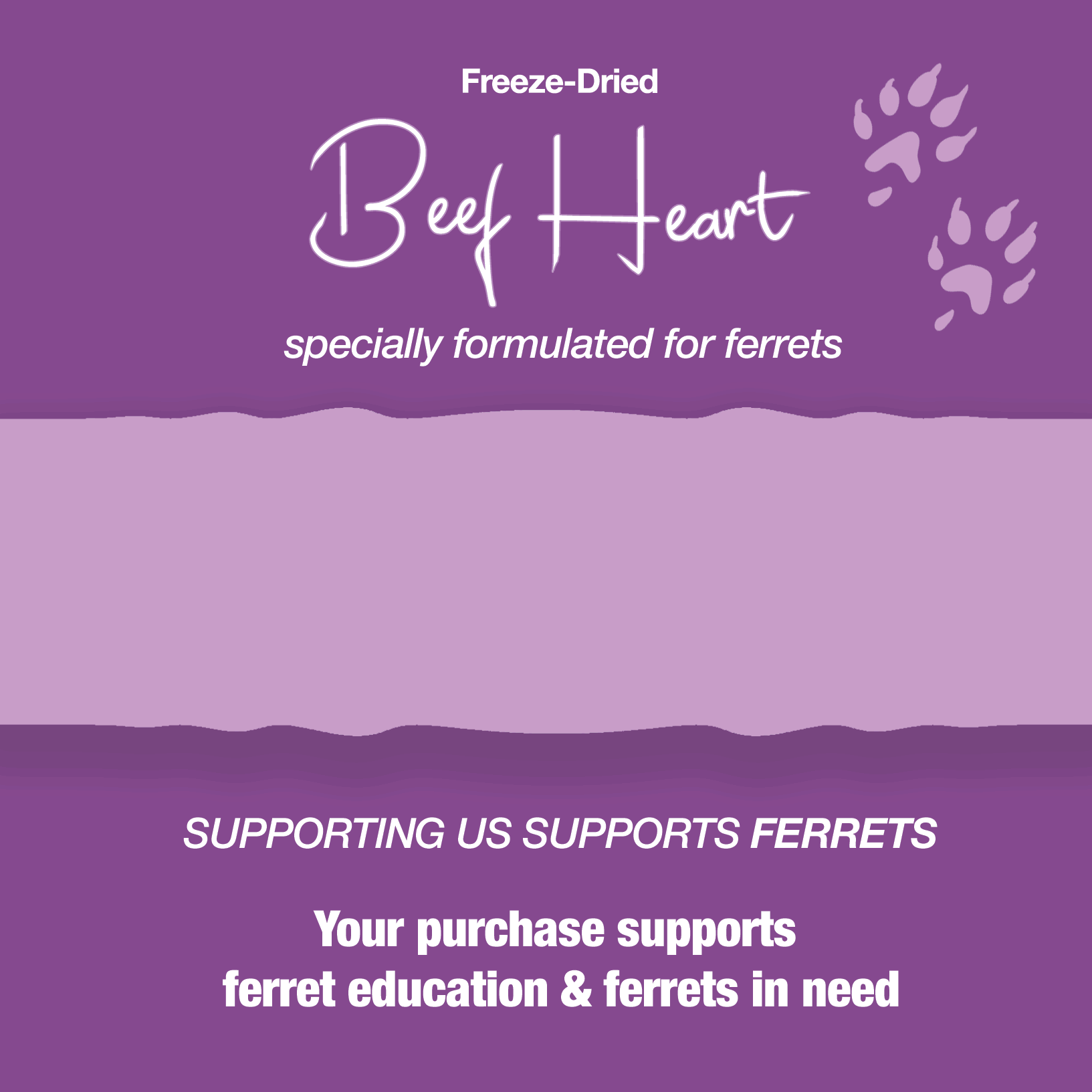 Freeze-Dried Raw Beef Heart Treat for Ferrets