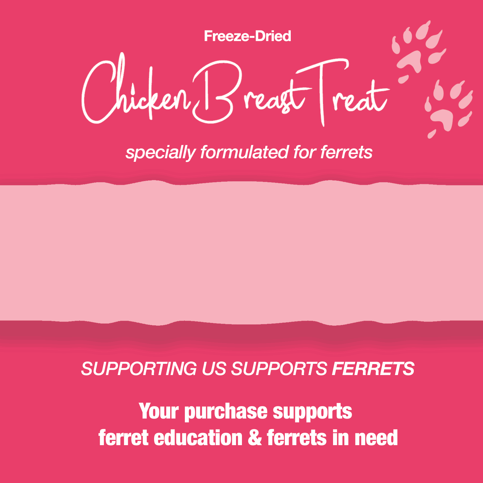 Freeze-Dried Raw Chicken Breast Treat for Ferrets
