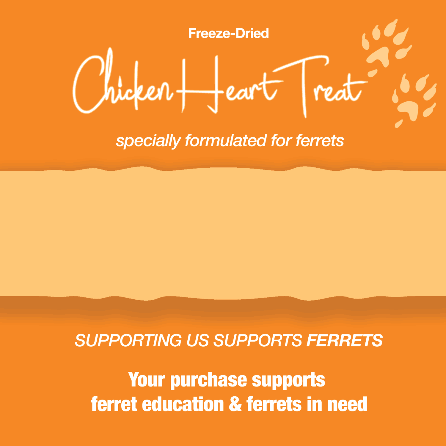 Freeze-Dried Raw Chicken Heart Treat for Ferrets