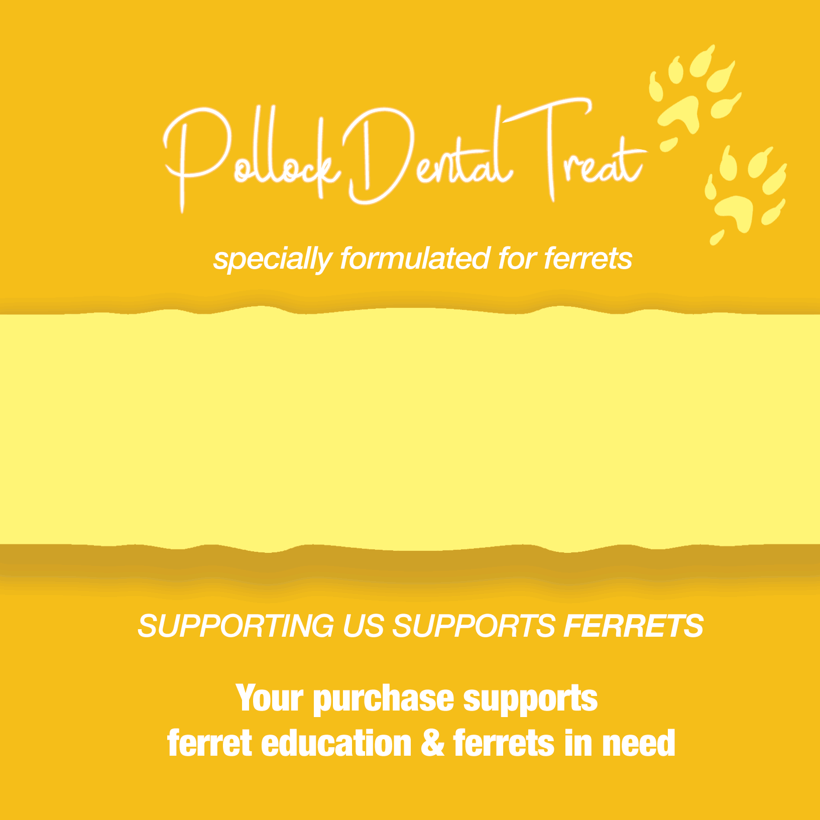 Freeze-Dried Raw Pollock Treat for Ferrets