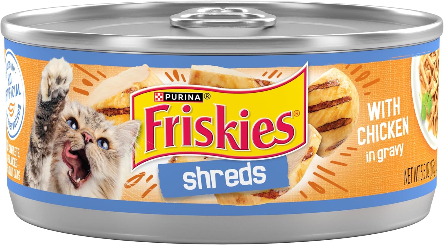 Friskies Shreds Chicken in Gravy Wet Cat Food (5.5oz)