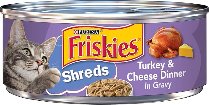 Friskies Shreds Turkey & Cheese in Gravy Wet Cat Food (5.5oz)