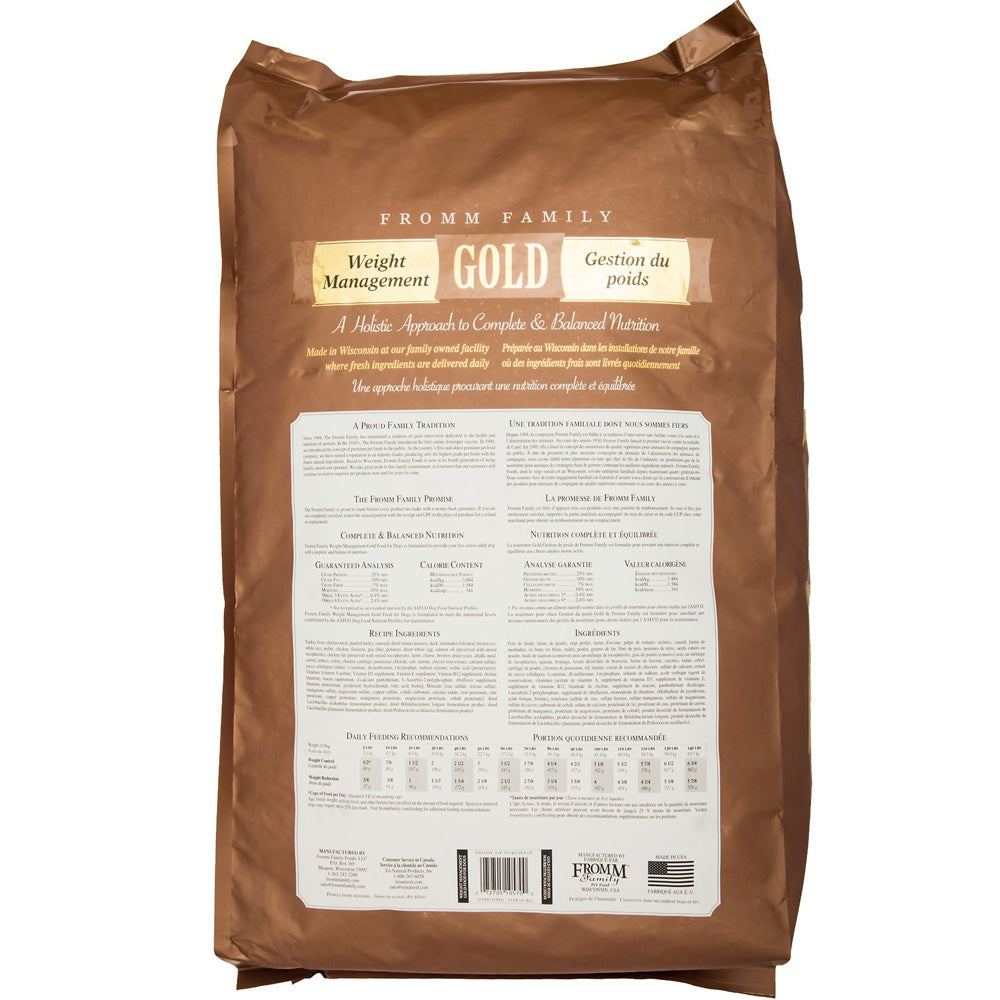 Alimento seco para perros Fromm Gold All Life Stages para control de peso, 5 lb 