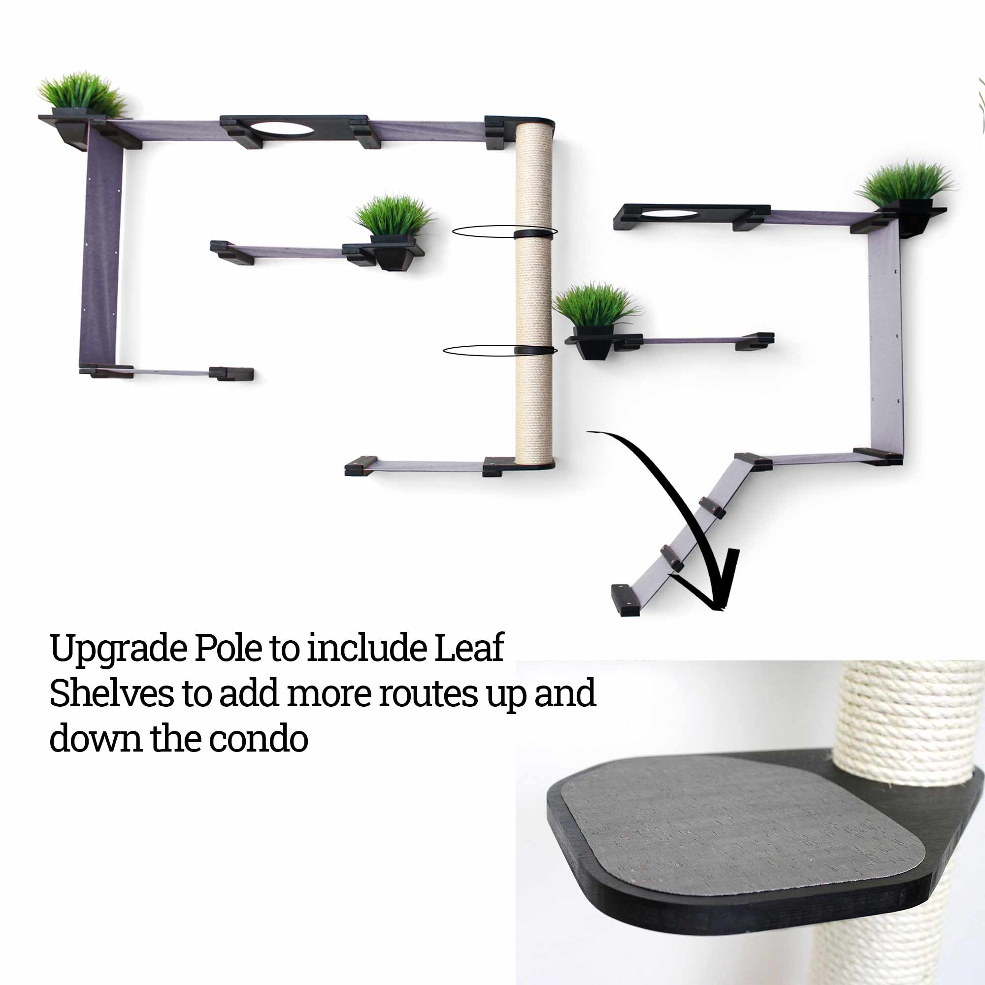 The Gardens - Modern Cat Tree with Plants