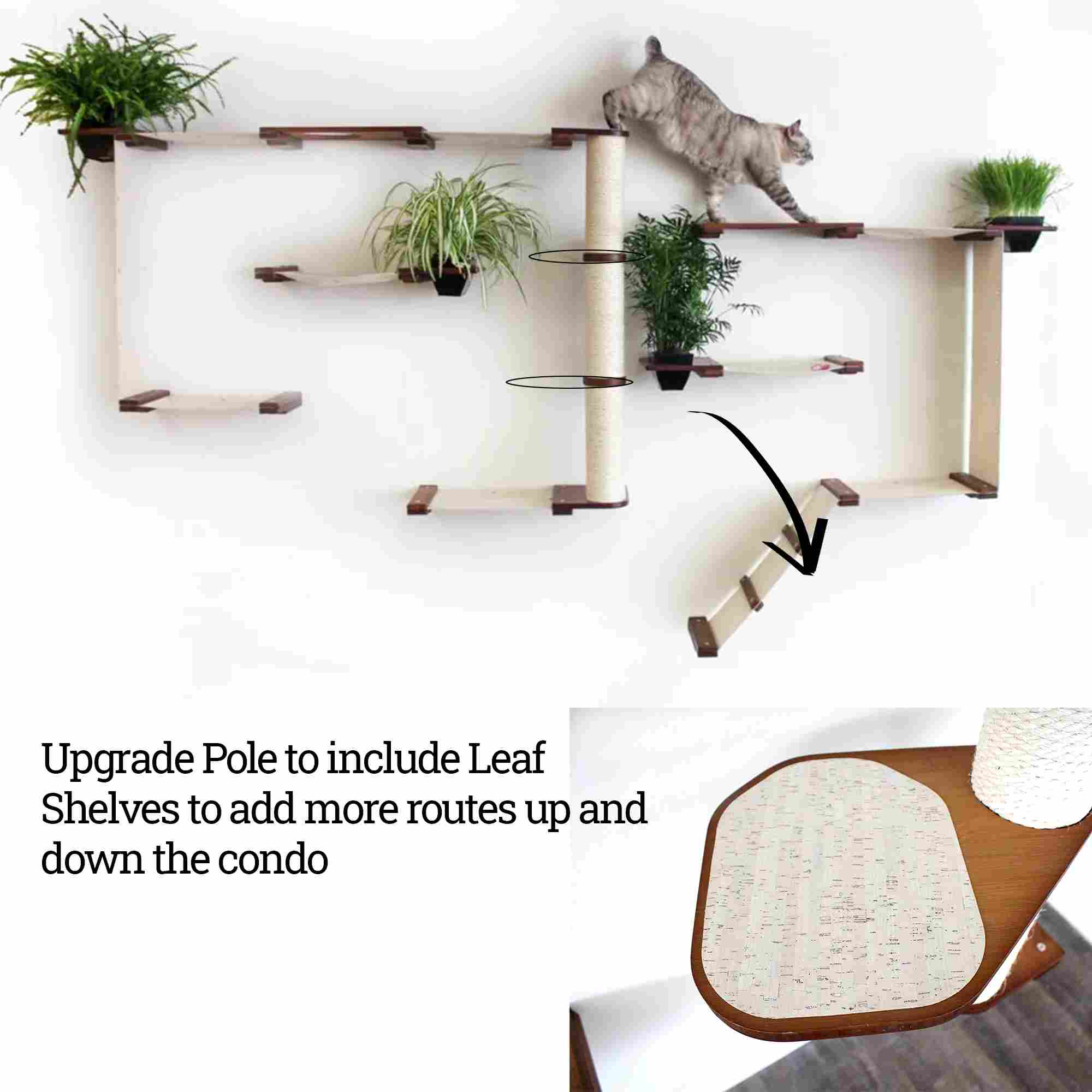 The Gardens - Modern Cat Tree with Plants