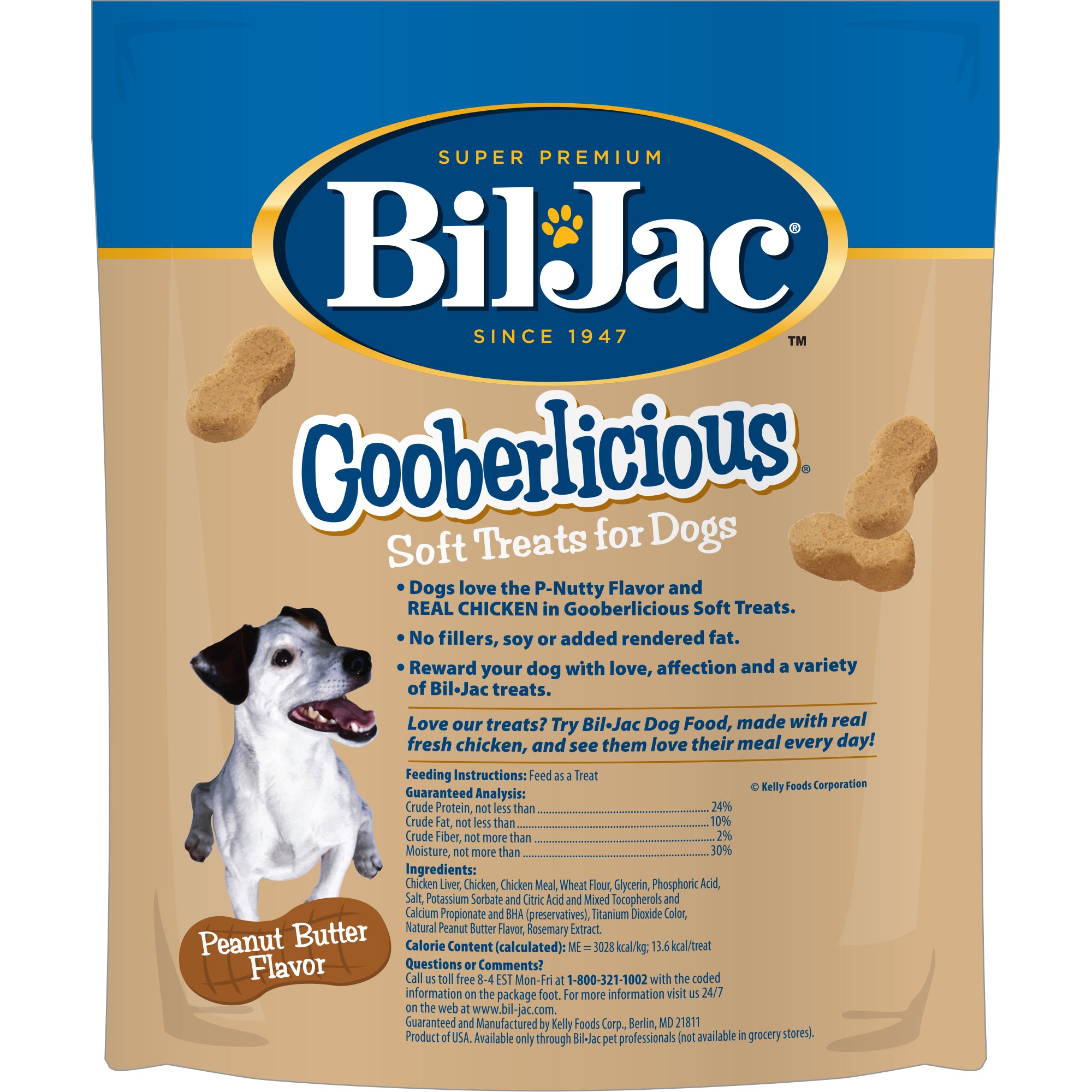 Golosinas blandas para perros Bil-Jac Gooberlicious de 10 oz