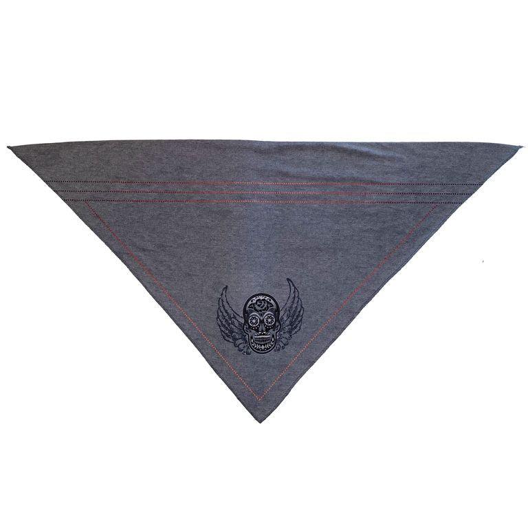 Walk-e-Woo Sport Bandana - Grey Skull