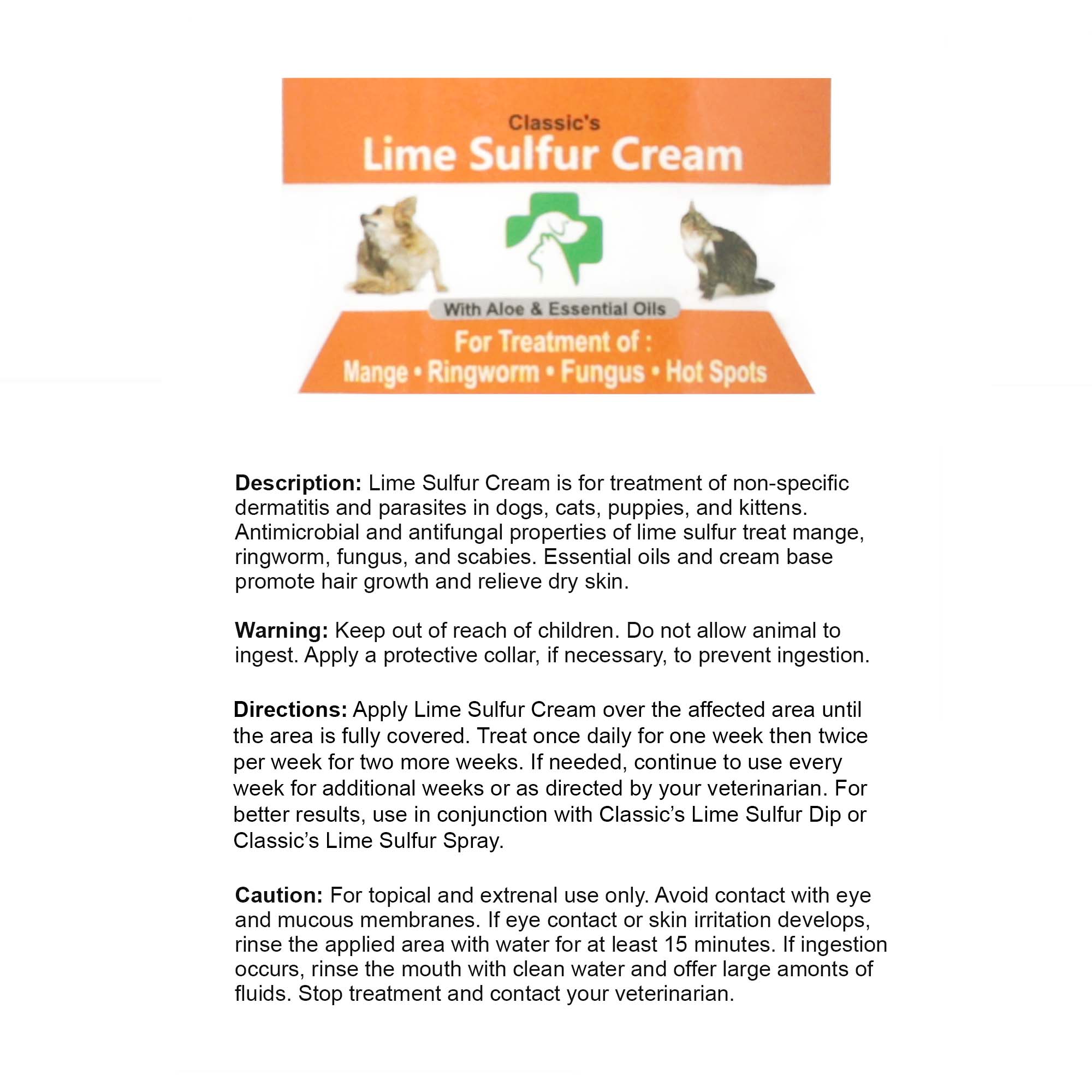 Healthy Paw Life - Lime Sulfur Pet Skin Cream and Spray