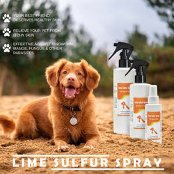 Healthy Paw Life - Lime Sulfur Pet Shampoo and Spray (8 oz each)