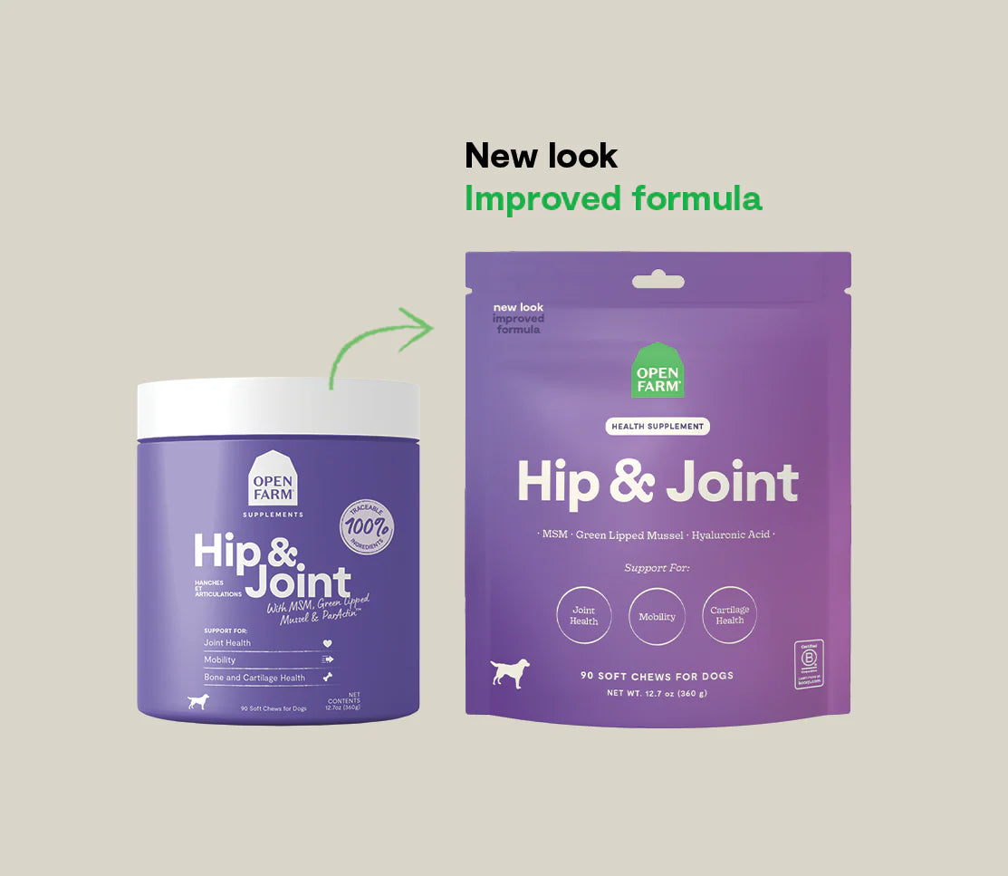 Open Farm Dog Hip & Joint Health Supplement Chews (12.5oz)