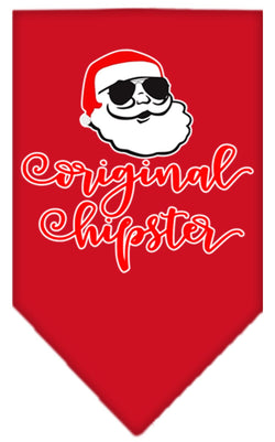 Christmas Pet and Dog Bandana Screen Printed, "Original Hipster"