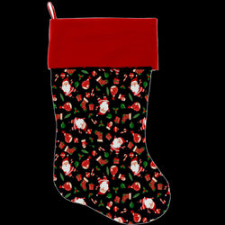 Christmas Velvet Stocking, "Santa Group" **Choose from 7 different patterns!**