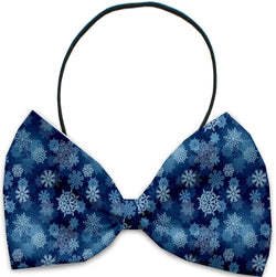 Christmas Pet, Dog and Cat Bow Ties, "Winter Wonderland *Available in 10 different pattern options!*