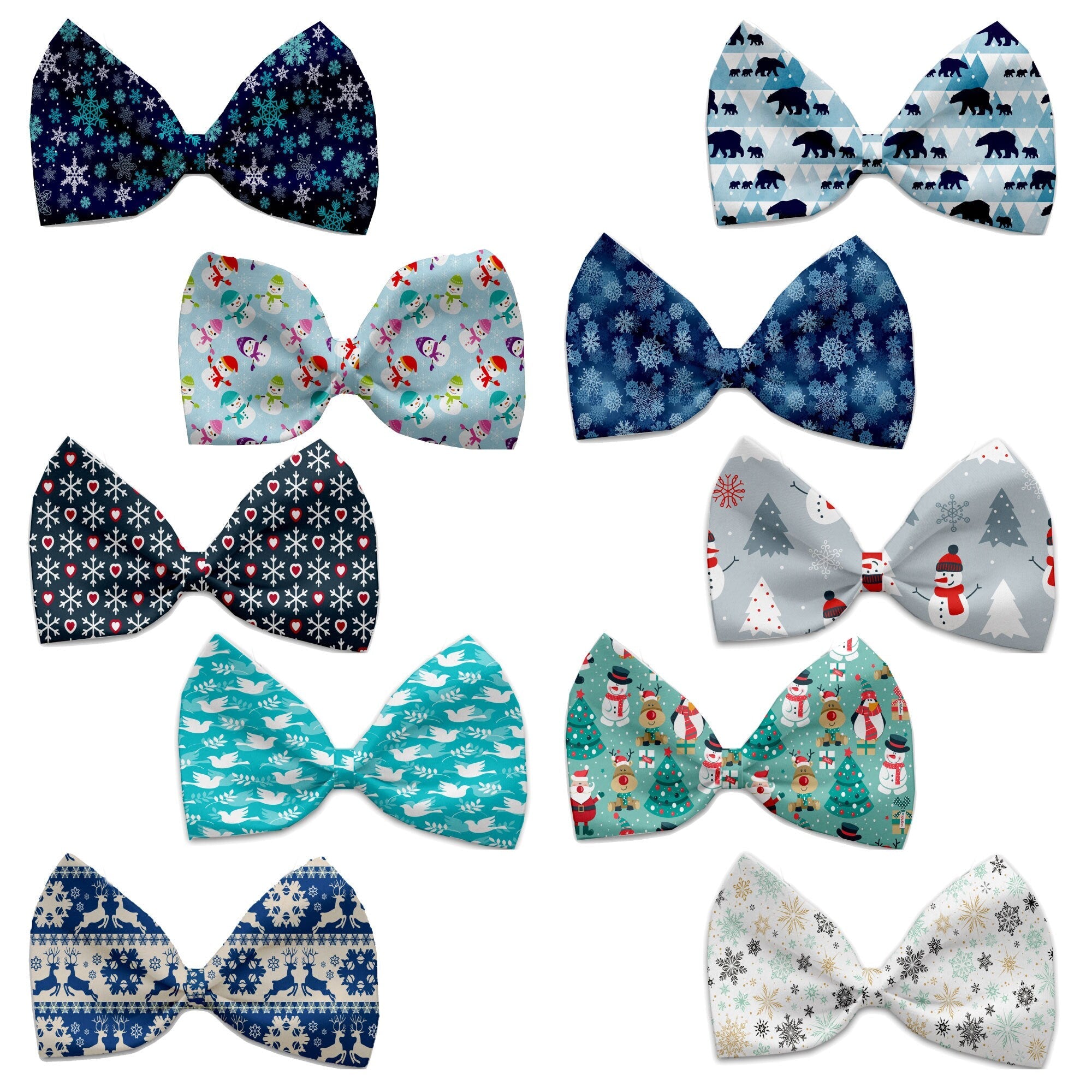 Christmas Pet, Dog and Cat Bow Ties, 