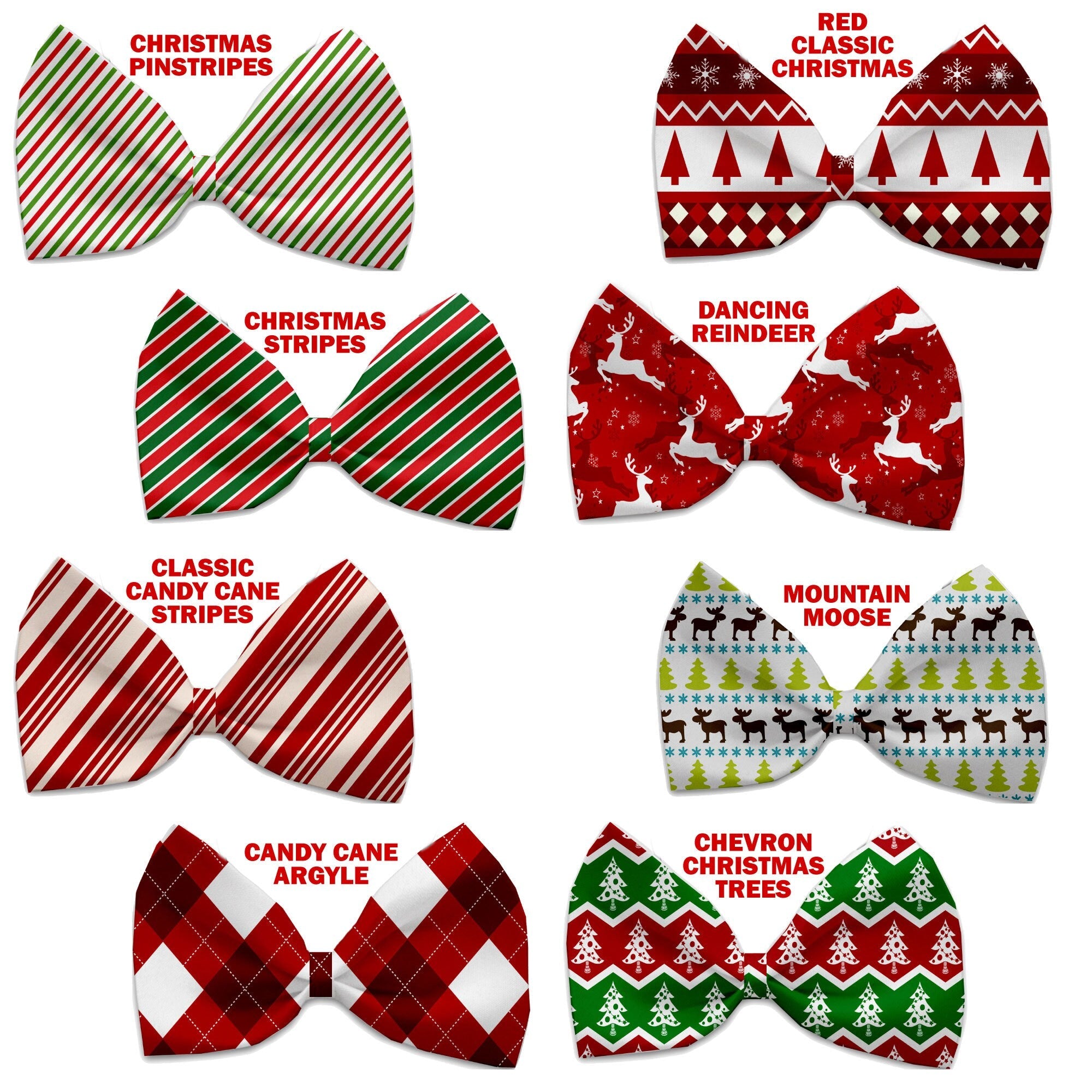 Christmas Pet, Dog & Cat Bow Ties, 