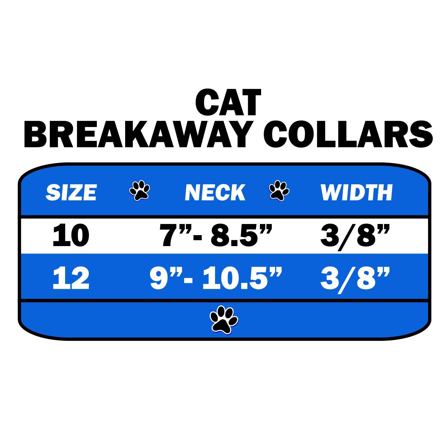 Cat Breakaway Buckle Collar, 