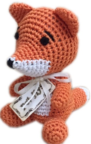 Knit Knacks Organic Cotton Pet, Dog Toys (Choose from: Pig, Fox, Owl, Guinea Pig or Triceratops)