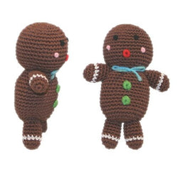 Knit Knacks Organic Cotton Pet& Dog Toys, "Christmas Group" (Choose from: Rudy Reindeer, Christmas Tree, Ornament, Snowman, Gingerbread Man)