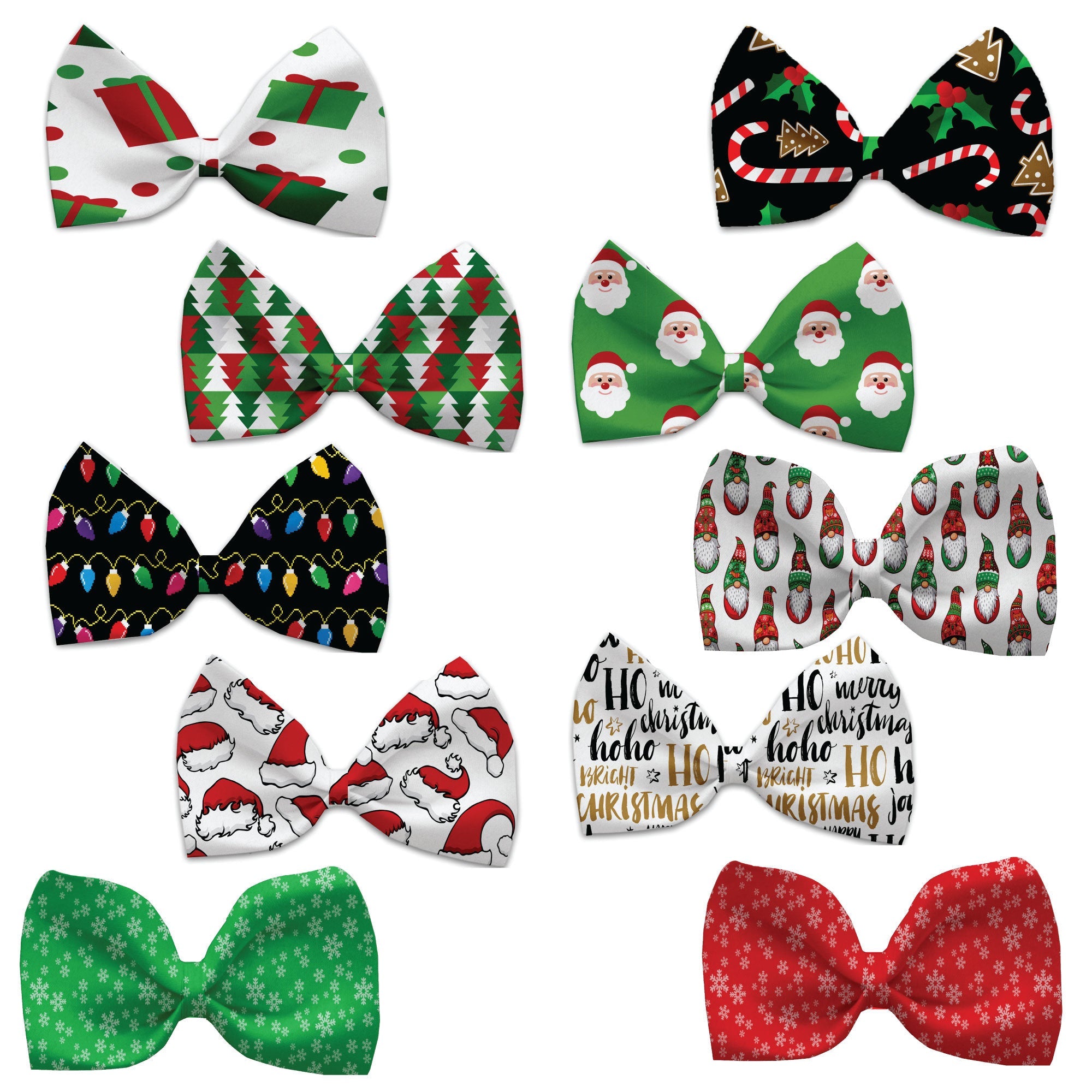 Christmas Pet, Dog and Cat Bow Ties, 